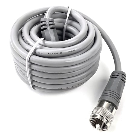 Das 18' Mini8 Gray, Pl-259 To Pl-259 RP-8X18